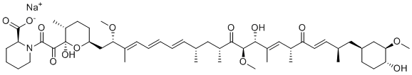 开环雷帕霉素钠盐分子结构 (CAS 148554-65-8)
