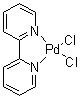 (2,2'-Bipyridine)dichloropalladium molecular structure (CAS 14871-92-2)