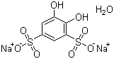 structure of CAS# 149-45-1, Tiron;1,2-Dihydroxybenzene-3,5-disulfonic acid disodium salt hydrate; Pyrocatechol-3,5-disulfonic acid disodium salt hydrate; Disodium 4,5-dihydroxy-1,3-benzenedisulfonate hydrate