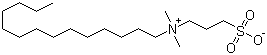 structure of CAS# 14933-09-6, 3-(N,N-Dimethylmyristylammonio)propanesulfonate;3-(Myristyldimethylammonio)propanesulfonate; N-Tetradecyl-N,N-dimethyl-3-ammonio-1-propanesulfonate; 3-(Dimethyltetradecylazaniumyl)propane-1-sulfonate; Myristyl sulfobetaine