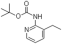 结构式 CAS# 149489-03-2, N-(3-乙基-2-吡啶基)氨基甲酸叔丁酯