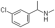 structure of CAS# 149529-99-7, 3-Chloro-N,alpha-dimethylbenzenemethanamine