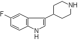 5-氟-3-[4-哌啶基]-1H-吲哚分子结构 (CAS 149669-43-2)