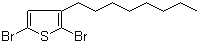 2,5-Dibromo-3-octylthiophene molecular structure (CAS 149703-84-4)