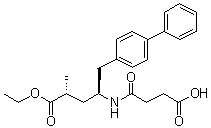 structure of CAS# 149709-62-6, AHU 377;(2R,4S)-5-(Biphenyl-4-yl)-4-[(3-carboxypropionyl)amino]-2-methylpentanoic acid ethyl ester; Sacubitril