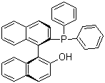 structure of CAS# 149917-88-4, (R)-2-Diphenyphosphino-2'-hydroxyl-1,1'-binaphthyl;(1R)-2'-(Diphenylphosphino)[1,1'-binaphthalen]-2-ol