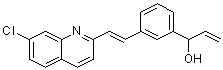 structure of CAS# 149968-10-5, 3-[(1E)-2-(7-Chloro-2-quinolinyl)ethenyl]-alpha-ethenylbenzenemethanol