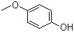 结构式 CAS# 150-76-5, 4-甲氧基苯酚; 对羟基苯甲醚