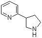 结构式 CAS# 150281-45-1, 2-(吡咯烷-3-基)吡啶