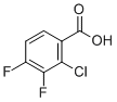 structure of CAS# 150444-93-2, 2-Chloro-3,4-difluorobenzoic acid