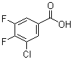 结构式 CAS# 150444-95-4, 3-氯-4,5-二氟苯甲酸