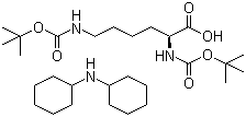 structure of CAS# 15098-69-8, N,N'-Di-Boc-L-lysine dicyclohexylamine salt;N,N'-Bis(tert-butoxycarbonyl)-L-lysine dicyclohexylamine (1:1)