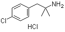 4-氯-alpha,alpha-二甲基苯乙胺盐酸盐分子结构 (CAS 151-06-4)