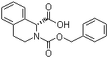 结构式 CAS# 151004-88-5, (R)-N-苄氧羰基-3,4-二氢-1H-异喹啉羧酸