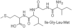 structure of CAS# 151151-30-3, Isoleucinyl-glycinyl-leucinyl-methionine;Amyloid beta-Protein Fragment 32-35; Ile-Gly-Leu-Met