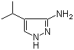 structure of CAS# 151521-49-2, 4-Isopropyl-1H-pyrazol-3-amine;4-(1-Methylethyl)-1H-pyrazol-3-amine