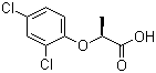 结构式 CAS# 15165-67-0, (R)-2-(2,4-二氯苯氧基)丙酸