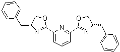 结构式 CAS# 151670-69-8, 2,6-二[(4S)-4-苄基-4,5-二氢恶唑-2-基]吡啶