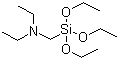 structure of CAS# 15180-47-9, Diethyl amino methyl triethoxy silane;(Triethoxysilylmethyl)diethylamine