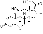 氟可龙分子结构 (CAS 152-97-6)