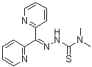 结构式 CAS# 152095-12-0, 2-(二-2-吡啶基亚甲基)-N,N-二甲基肼基硫代甲酰胺