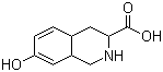 结构式 CAS# 152286-30-1, D-7-羟基-1,2,3,4-四氢异喹啉-3-甲酸