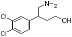 structure of CAS# 152298-51-6, 4-Amino-3-(3,4-dichlorophenyl)-1-butanol;2-(3,4-Dichlorophenyl)-4-hydroxybutylamine