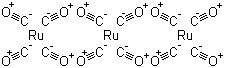 structure of CAS# 15243-33-1, Triruthenium dodecacarbonyl;Triruthenium dodecacarbonyl