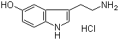 Serotonin hydrochloride  molecular structure (CAS 153-98-0)