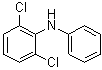 structure of CAS# 15307-93-4, 2,6-Dichloro-N-phenylbenzenamine;2,6-Dichlorodiphenylamine; Decarboxymethyl diclofenac; N-(2,6-Dichlorophenyl)-N-phenylamine; N-(2,6-Dichlorophenyl)aniline; N-Phenyl-2,6-dichloroaniline