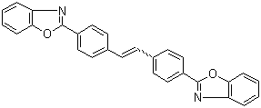 structure of CAS# 1533-45-5, 2,2'-(1,2-Ethenediyldi-4,1-phenylene)bisbenzoxazole;2,2'-(Vinylenedi-p-phenylene)bisbenzoxazole