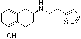 结构式 CAS# 153409-14-4, (6S)-5,6,7,8-四氢-6-[[2-(2-噻吩基)乙基]氨基]-1-萘酚