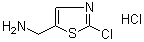 structure of CAS# 153471-67-1, 2-Chloro-5-thiazolemethanamine monohydrochloride;5-(Aminomethyl)-2-chlorothiazole hydrochloride