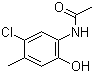 结构式 CAS# 153506-14-0, 2-乙酰氨基-4-氯-5-甲基苯酚