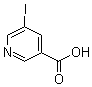 structure of CAS# 15366-65-1, 5-Iodo-3-pyridinecarboxylic acid;5-Iodonicotinic acid
