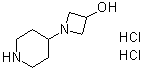 结构式 CAS# 1537465-19-2, 1-(4-哌啶基)-3-氮杂环丁醇二盐酸盐