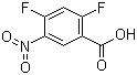 structure of CAS# 153775-33-8, 2,4-Difluoro-5-nitrobenzoic acid