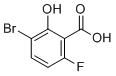 结构式 CAS# 1538235-22-1, 3-溴-6-氟-2-羟基苯甲酸