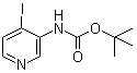 结构式 CAS# 154048-89-2, (4-碘-3-吡啶基)-氨基甲酸叔丁酯