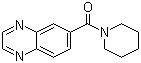structure of CAS# 154235-83-3, Ampalex;1-(Quinoxalin-6-ylcarbonyl)piperidine; Piperidin-1-yl-quinoxalin-6-ylmethanone