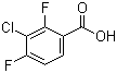 结构式 CAS# 154257-75-7, 3-氯-2,4-二氟苯甲酸