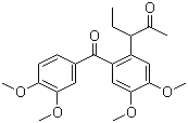 structure of CAS# 15462-91-6, 3-[2-(3,4-Dimethoxybenzoyl)-4,5-dimethoxyphenyl]pentan-2-one