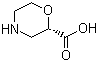 结构式 CAS# 154731-81-4, (S)-吗啉基-2-羧酸