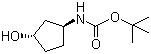 structure of CAS# 154737-89-0, N-[(1S,3S)-3-Hydroxycyclopentyl]carbamic acid 1,1-dimethylethyl ester;(3-Hydroxycyclopentyl)carbamic acid 1,1-dimethylethyl ester