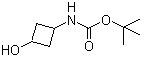 structure of CAS# 154748-63-7, (3-Hydroxycyclobutyl)carbamate tert-butyl ester;(3-Hydroxycyclobutyl)carbamic acid tert-butyl ester; tert-Butyl (3-hydroxycyclobutyl)carbamate