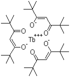 结构式 CAS# 15492-51-0, 三(2,2,6,6-四甲基-3,5-庚二酮酸)铽