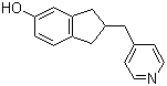 结构式 CAS# 154932-75-9, 2-(吡啶-4-甲基)-2,3-二氢-1H-茚-5-醇