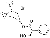 甲溴东莨菪碱分子结构 (CAS 155-41-9)