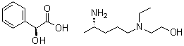 (S)-2-[(4-Aminopentyl)ethylamino]ethanol (S)-alpha-hydroxybenzeneacetate (salt) molecular structure (CAS 155204-11-8)