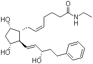 structure of CAS# 155206-00-1, Bimatoprost;(Z)-7-[(1R,2R,3R,5S)-3,5-Dihydroxy-2-[(E,3S)-3-hydroxy-5-phenylpent-1-enyl]cyclopentyl]-N-ethylhept-5-enamide